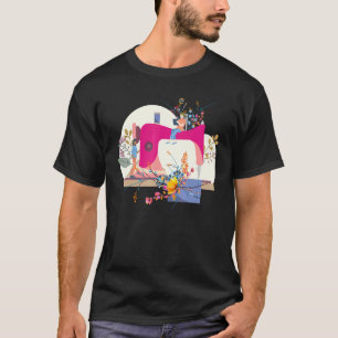 Kwartzaad voor de naaimachine van Floral Seamstres T-shirt
