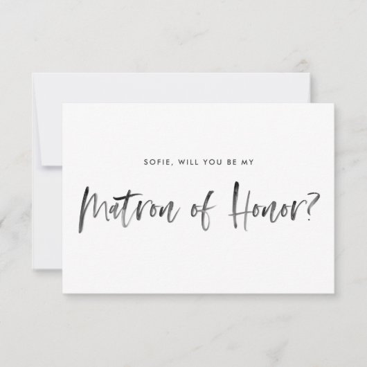 Kwast Lettering Mint Wees Mijn Getuige Kaart (Voorkant)