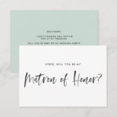 Kwast Lettering Mint Wees Mijn Getuige Kaart (Voorkant / Achterkant)