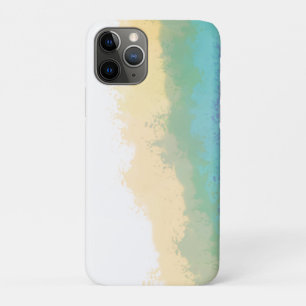 Kwaststreek regenboog waterverf iPhone 11 pro hoesje