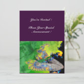 KWEEFSELS, groen geel paars Kaart (Staand voorkant)