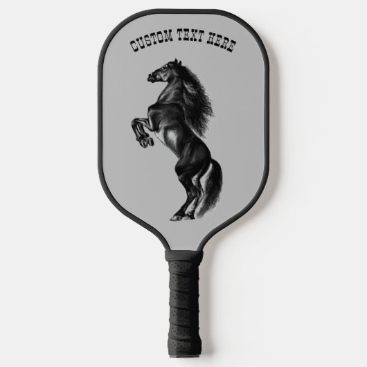 Kweek Paard Pickleball Paddle met aangepaste tekst (Voorkant)