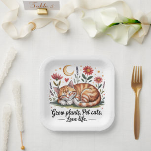 Kweek Planten Huisdieren Katten Leven Leuke Tuinie Papieren Bordje