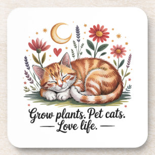 Kweek Planten Huisdieren Katten Leven Mooie Tuinie Bier Onderzetter