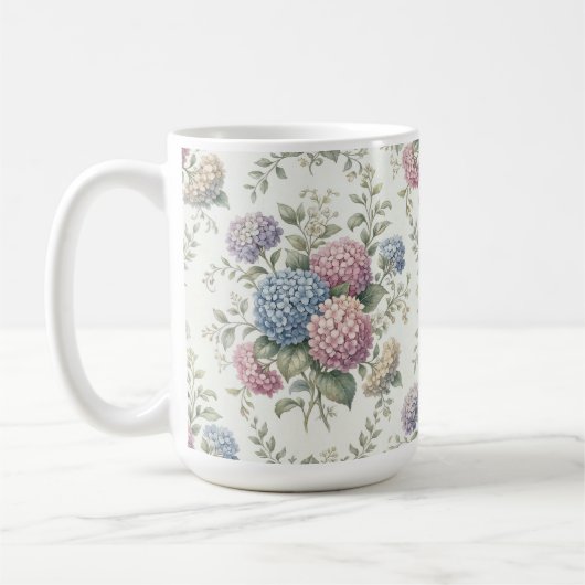 Kweekbloemen van de Hortensia Koffiemok (Links)