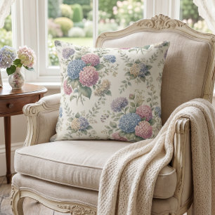Kweekkleurige Hydrangeabloemen Kussen