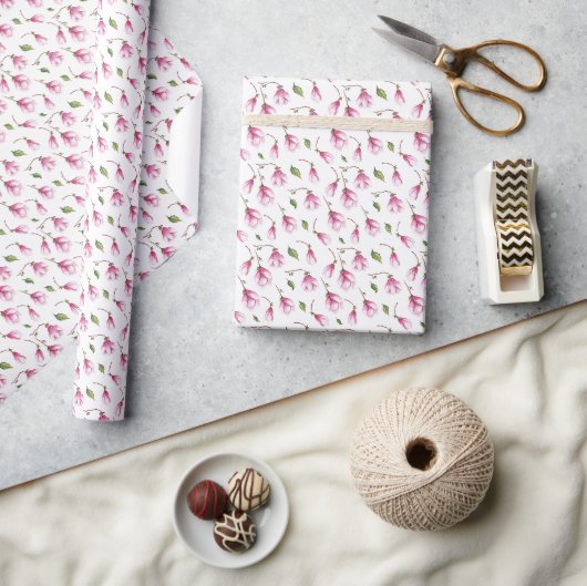 Kweekse Magnoliabloesem Cadeaupapier (Crafts)