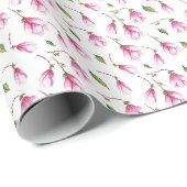 Kweekse Magnoliabloesem Cadeaupapier (Rol Hoek)