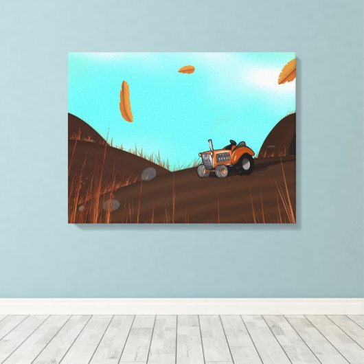  kweektractor canvas afdruk (Insitu (Houten vloer))