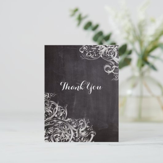 kweekvijver - flourls - monogram karton briefkaart (Staand voorkant)