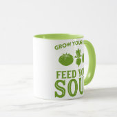 KWEKEN UW VOEDSEL voeden uw ziel Mok (Voorkant rechts)