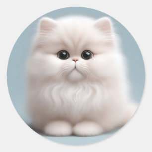 Kwekerij Perzische Kat Kitten Ronde Sticker