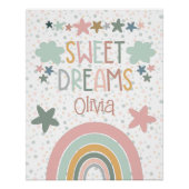 Kwekerij Rainbow Boho Art Perfect Poster (Voorkant)