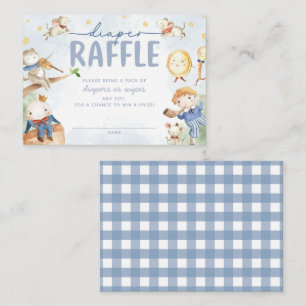 Kwekerij Rhyme Baby shower Luier Raffle Informatiekaartje