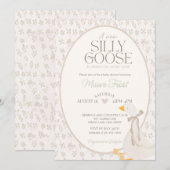 Kwekerij Rhyme Gekke Goose Baby shower Uitnodiging (Voorkant / Achterkant)