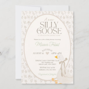 Kwekerij Rhyme Gekke Goose Baby shower Uitnodiging