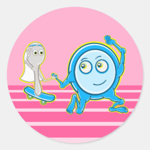 Kwekerij rijm Het gerecht liep weg met de lepel Ronde Sticker