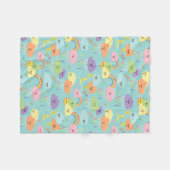 Kwekerij Schattige Cloudy Sky Fleece Deken (Voorkant (Horizontaal))