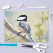 Kwetsbare kikkervisvogel tissuepapier (Craft)
