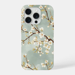 Kwetsbare Witte Bloesemtak Botanisch iPhone 15 Pro Hoesje