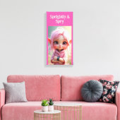 Kwiek en Krachtig Canvas Afdruk (Insitu (Woonkamer))