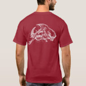 Kwieke haai in het wit t-shirt (Achterkant)