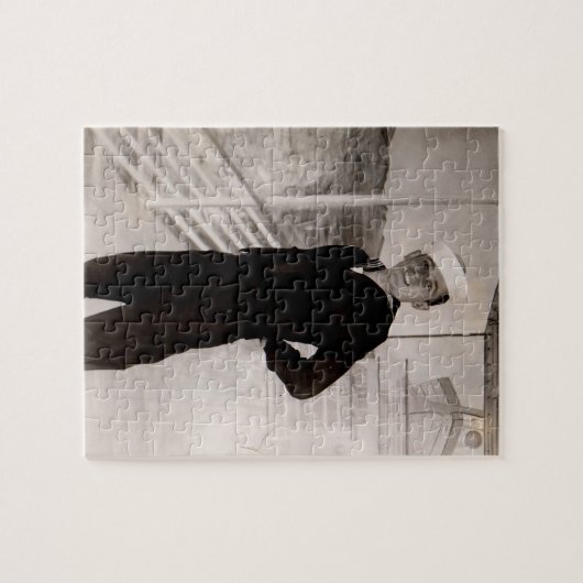 kwieke zeiler uit de jaren 40 legpuzzel (Horizontaal)