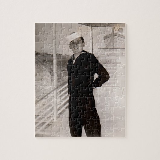 kwieke zeiler uit de jaren 40 legpuzzel (Verticaal)