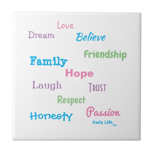 Kwig Life TM Tegeltje (Voorkant)