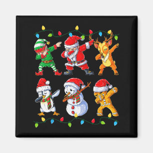 Kwijlende Kerstelfenvrienden Kerstmannen Jongens M Magneet
