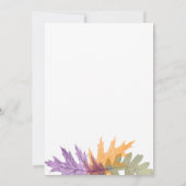 Kwijlige herfstloof gouden schrift neutrale doop kaart (Achterkant)