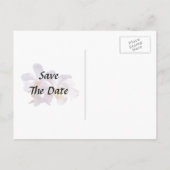 Kwijlige Roze Orchideeën Bewaar de Datum Aankondigingskaart (Achterkant)