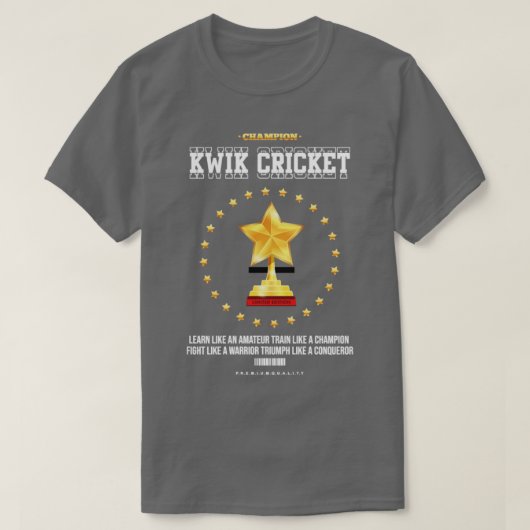 Kwik cricket3 t-shirt (Design voorkant)