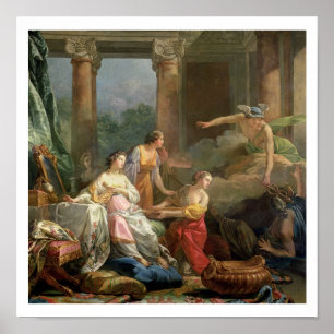 Kwik, Herse en Aglauros, 1763 (olie op doek) Poster