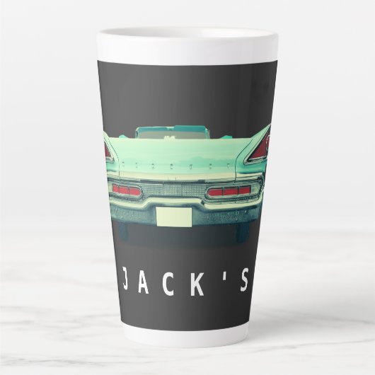 kwiklampen uit de jaren 1950 - Aangepast Latte Mok (Voorkant)