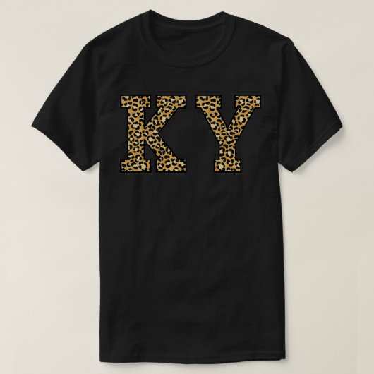 KY Leopard Pattern Womens Kentucky T-shirt (Design voorkant)