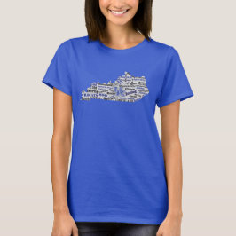 KY Word Cloud (V1 blauw) T-shirt