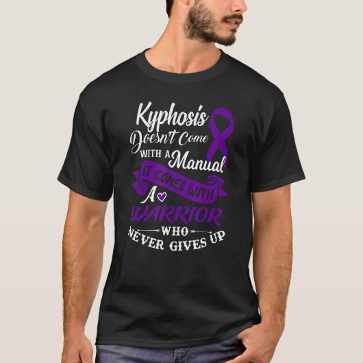 Kyfose Bewustzijn Een krijger die nooit opgeeft R T-shirt (Voorkant)