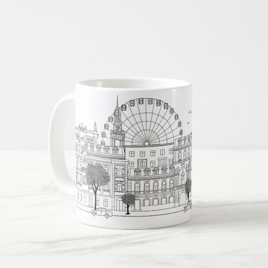 Kyiv Illustratin Mug (Devant gauche)