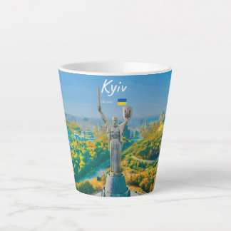 Kyiv, Oekraïne - Moeder Oekraïne Monument Klein Latte Mok