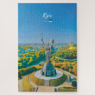 Kyiv, Oekraïne - Monument Moeder Oekraïne Legpuzzel