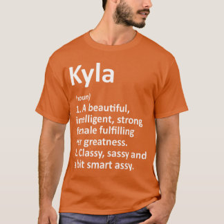 KYLA Definitie Persoonlijke Naam Grappige Kerstmis T-shirt
