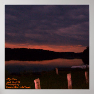 Kyle Lake, Herfsten Creek,Pa, Sunset Poster