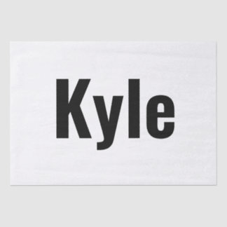 Kyle Mannen naam, Tissuepapier