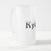 Kyle-Name Style-Frosted Mok (Voorkant links)