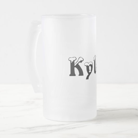Kyle-Name Style-Frosted Mok (Voorkant links)