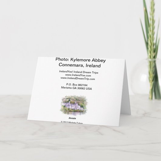 Kylemore Abbey Kaart (Achterkant)