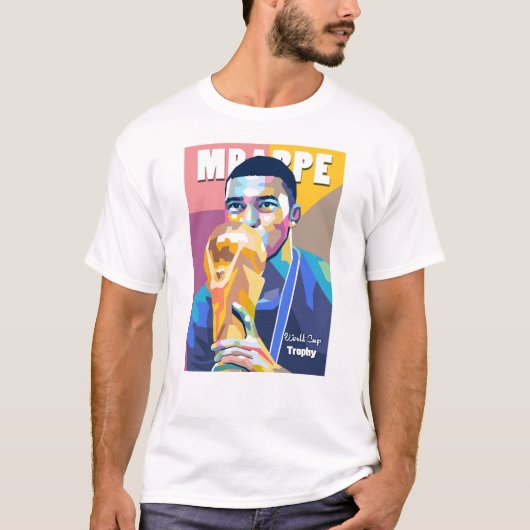 Kylian Mbappé voor WPAP T-shirt (Voorkant)