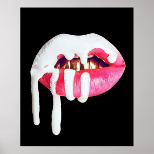 Kylie Cosmetica Lip logo Poster