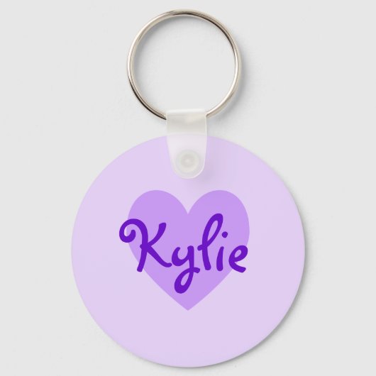 Kylie in Paars Sleutelhanger (Voorkant)